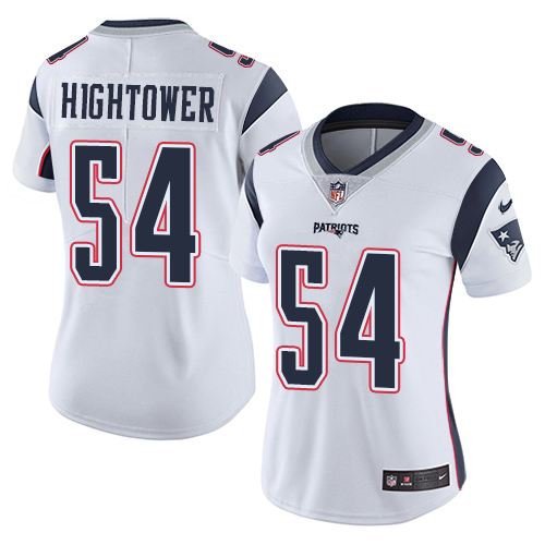 Nike Patriots #54 Dont'a Hightower White Women's Stitched NFL Vapor Untouchable Limited Jersey
